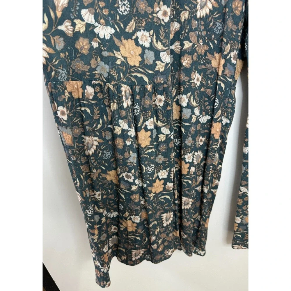 Easel Wide Leg Ruffle Pull On Elastic Waist Pant Floral Small Boho Beachy Resort - Picture 5 of 16